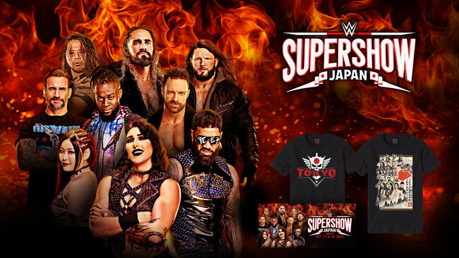 WWE来日記念オフィシャルグッズが10月10日より販売開始