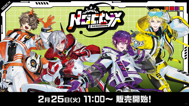 NIJISANJI EN「Noctyx 3rd Anniversary」2025年2月25日(火)11時(JST)からにじストア・ENストアにて同時販売開始！