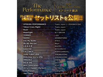 《３日間で約５万人を動員》『The Performance』見逃し配信開始！セットリストも公開！