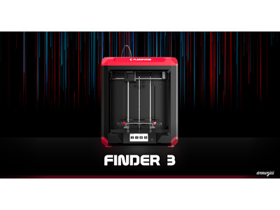 家庭用3Dプリンター「Finder3」、前機種より造形サイズが2.7倍拡大し、安定したZ軸操作を実現。8月5日より発売開始