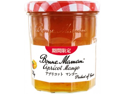 フランスで出会った二つの果実 ボンヌママン「アプリコットマンゴージャム　225g」８月１３日　期間限定発売