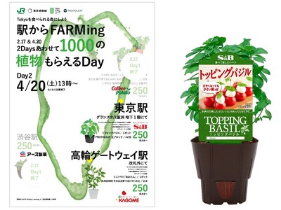 今年もガーデニングシーズンが到来！４月２０日開催「駅からFARMing２０２４」で「Ｓ＆Ｂハーブ苗」配布