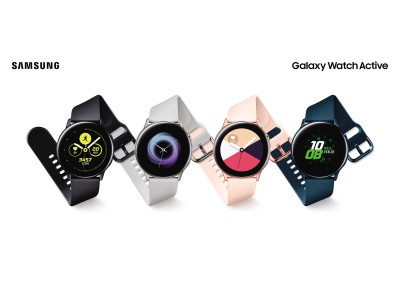 革新的なミニマルデザインに、健康的なライフスタイルのサポート機能搭載　新型スマートウォッチ「Galaxy Watch Active」発売決定