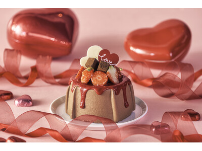 バレンタインに想いを伝える甘酸っぱさ。苺とチョコレートを主役とした特別なシフォンケーキが登場！