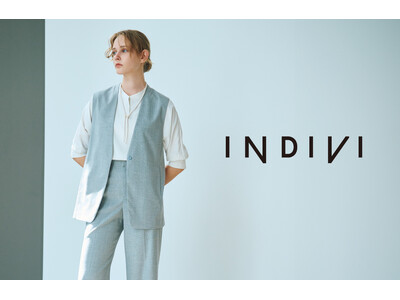 着回し自在の大人の上質セットアップINDIVI 「キャリーマンツイーディーセットアップ」12月13日発売！