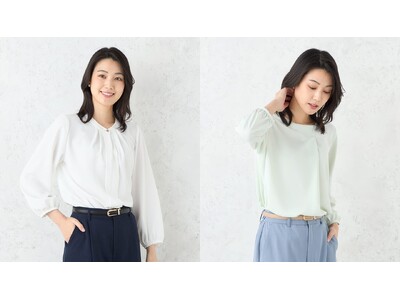 【はるやまオリジナル】紫外線と近赤外線をWカットでお肌を守る「SOFFICE BEAUTY VEIL」ブラウスが新発売！
