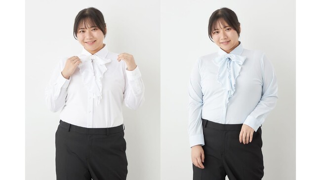 大きいサイズのお客様も可愛く、快適に!フォーエル初のi‐shirt「2WAYリボンブラウス」新登場