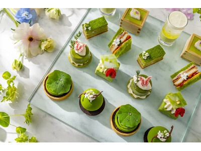 コンラッド東京、5月1日（金）より「抹茶と香りのアフタヌーンティー “ボタニカルガーデン”」を開催