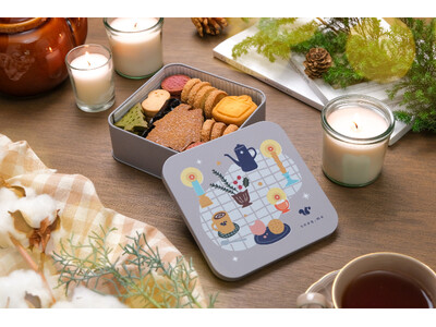 世界観を楽しむ冬限定クッキー缶『キャンドル灯る冬の雪あかりクッキー缶』スナックミーオンラインストアで期間限定発売