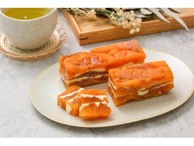 【至福の甘じょっぱさ】信州駒ヶ根産あんぽ柿とバターが溶け合う『長野県産あんぽ柿のバターミルフィーユ』をスナックミーオンライストアで期間限定発売