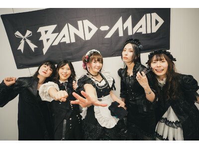 【BAND-MAID】「ロックは淑女の嗜みでして」主題歌で世界的に話題のBAND-MAIDが5/10メイドの日に全国ツアー幕開け！
