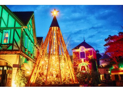 神戸クリスマスマーケット「古城のクリスマス」のシンボル「クリスマスタワー」が高さ7メートルに拡大！11/8（土）に点灯セレモニーを開催。「森のクリスマスツリー」の点灯セレモニーも同日開催。