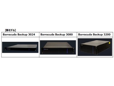バラクーダネットワークスジャパン、日本におけるデータ保護のニーズに対応した柔軟性と拡張性に優れたバックアップアプライアンスの新モデルを発表