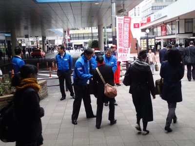 過重で不合理、断固反対！自動車税制の改正にむけて全国各地で街頭活動を実施中