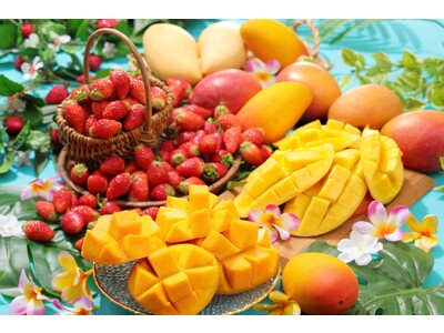 夏のフルーツを先取り♪毎年大人気のマンゴーが食べ放題に登場！4/5からのフルパラコースは「ブランドいちご＆マンゴー食べ放題」さらに、高級フルーツ「アールスメロン」をファーストプレートでお届け♪