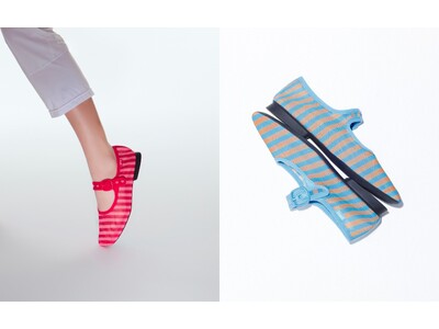 「CAMPER（カンペール）」より爽やかなバイカラーボーダーをまとったメッシュメリージェーン発売