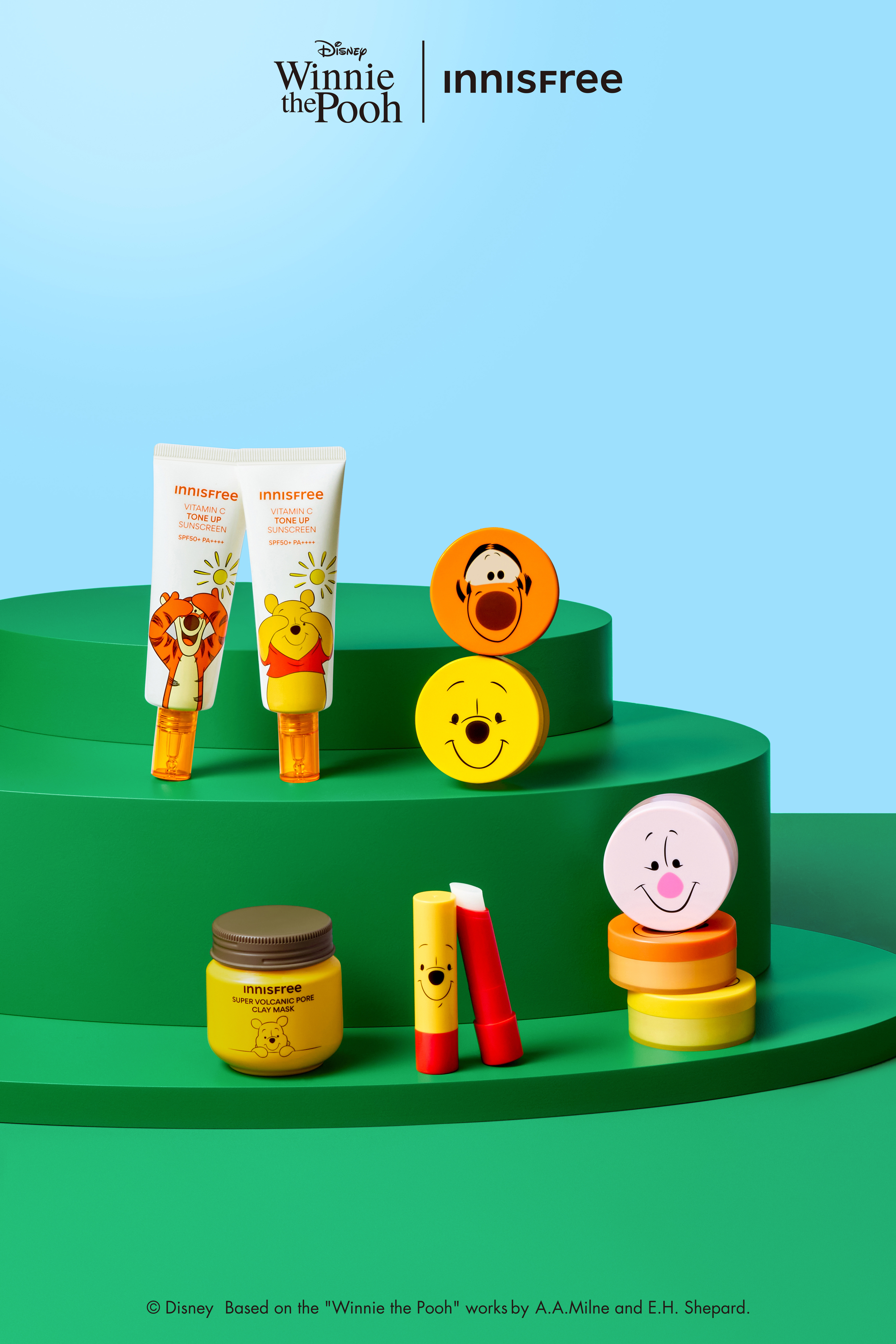【INNISFREE】くまのプーさん × INNISFREE コレクション！人気アイテムたちの限定デザインが、8月29日（金）より数量限定で登場！
