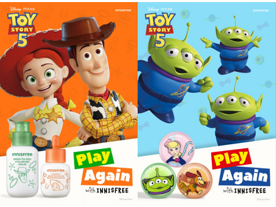 【INNISFREE】トイ・ストーリー × INNISFREE エディション！「トイ・ストーリー5」の公開を記念して、人気キャラクターをあしらったアイテムが5月1日（金）より数量限定で登場！
