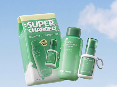 【INNISFREE】「グリーンティー セラミド ミルク エッセンストナー」発売1周年！ミルクミスト＆限定キーリング付きの数量限定セットが10月1日より発売