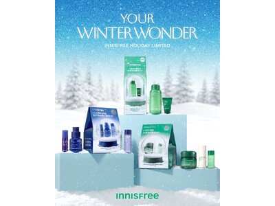 【INNISFREE】初の日本オリジナルデザイン！ スノードームに包まれた「ホリデーセット 2026」が登場