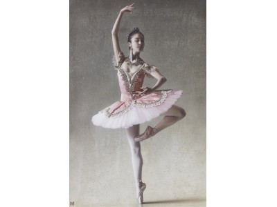 稽古場から密着し、ダンサーの美しい躍動を表現「若き才能が描くバレエダンサー展 Vol.2」