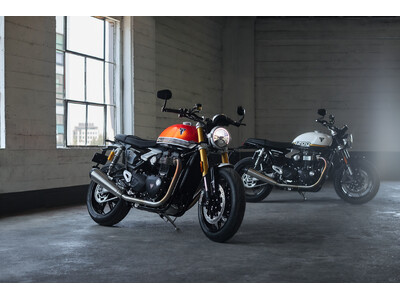 トライアンフから「新型Speed Twin 1200 RSと新型Speed Twin 1200を発表」のお知らせ