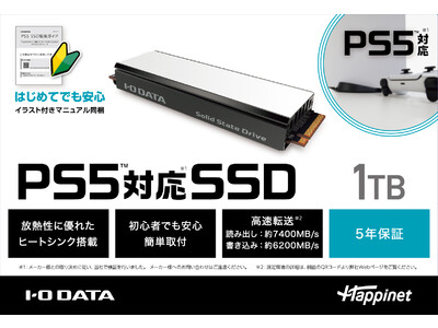 《PlayStation(R)5のストレージ容量を拡張！》「PS5(TM)対応 M.2 拡張SSD 1TB/2TB」を発売