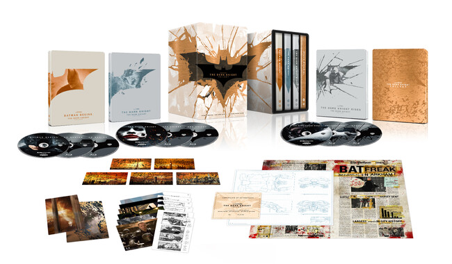 『バットマン ビギンズ』製作20周年記念！「ダークナイト トリロジー　メタルケース＆スチールブック仕様　4K UHD＋ブルーレイ セット（9枚組／ペーパープレミアム付）」11/26（水）発売決定！