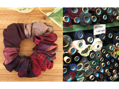 創業150年の傘屋から一点物のヘアアクセサリー「モザイクシュシュ」を発売します