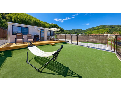 山口県　「せとうちアイランドステイズ周防大島」ヒルトップドッグオーシャンスイート販売開始！