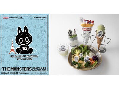 「THE MONSTERS 10周年記念展 東京」開催を記念し、LABUBU、ZIMOMO、MOKOKOをイメージした限定メニューが麻布台ヒルズギャラリーカフェに登場！