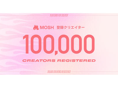 MOSH、登録クリエイター数10万人を突破。サービスECプラットフォームとして、50万人が利用する累計500億円超の経済圏に