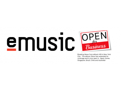 eMusic、日本での音楽購入解禁！