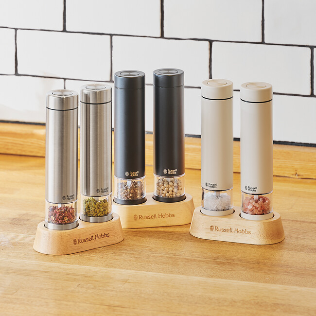 Russell Hobbs（ラッセルホブス）から大人気「電動ミル ソルト＆ペッパー ミニ」がバージョンアップして、新発売！