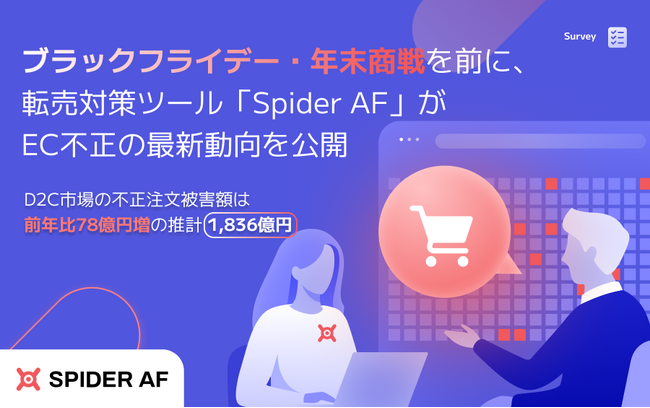 ブラックフライデー・年末商戦を前に、Spider LabsがEC不正の最新動向を公開　D2C不正被害は2025年1,836億円に