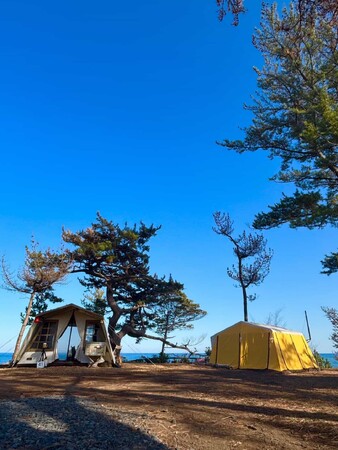 【神割崎キャンプ場】絶景の新サイトが4月1日にOPEN！