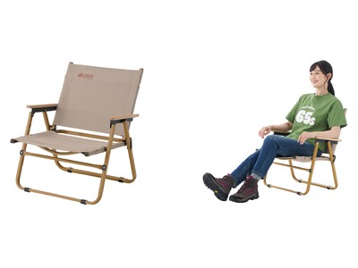 広いシートで長時間座っても疲れない！枠フレーム構造座面のローチェア 「LOGOS リラクシングローチェア」新発売！