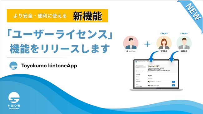 【トヨクモ株式会社】FormBridge・kViewerで「ユーザーライセンス」の追加機能をオプションサービスとしてリリース