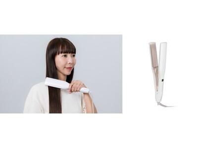 幅約40mmワイドプレート×サイドコームで、忙しい朝も、手早くなめらかストレート「プロテクトイオン ワイドストレートアイロン」新発売