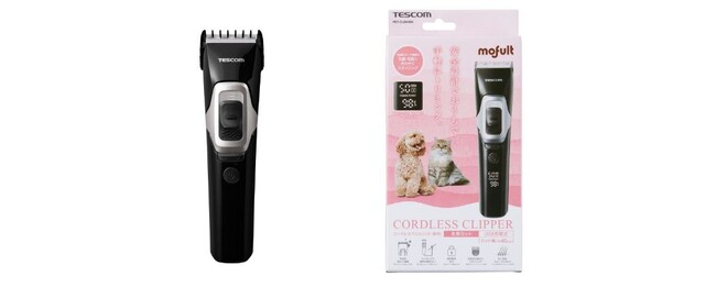 おうちで手軽にトリミングができる！セラミック刃でペットの太い全身の毛もストレスなく刈れる「ペット用コードレスバリカン PET-CLB01BK」を新発売