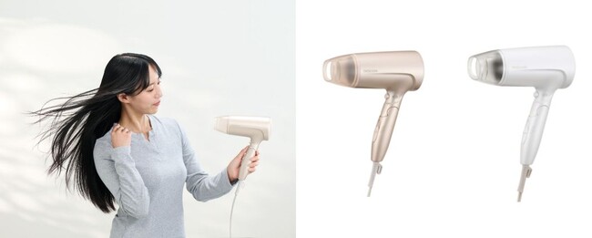 時短ドライから、騒音に配慮したい時のヘアドライまでこれ一台！シーンに応じてモードを切り替えられる「マイナスイオン ヘアドライヤー TD460B-P・TD460B-W」を新発売