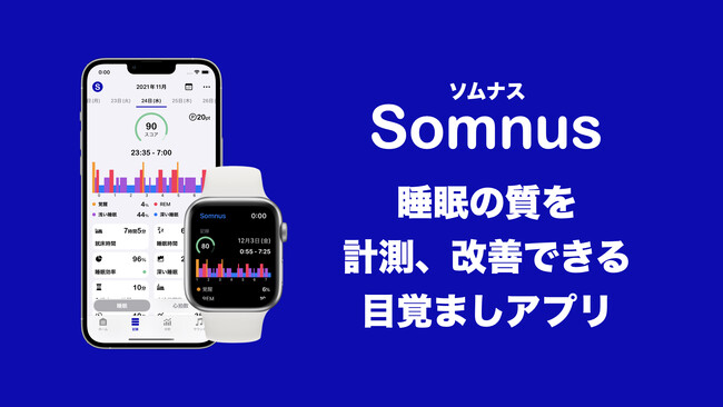睡眠アプリ「Somnus（ソムナス）」が、アナムネ社の「おうち病院 オンライン不眠症外来」と連携開始