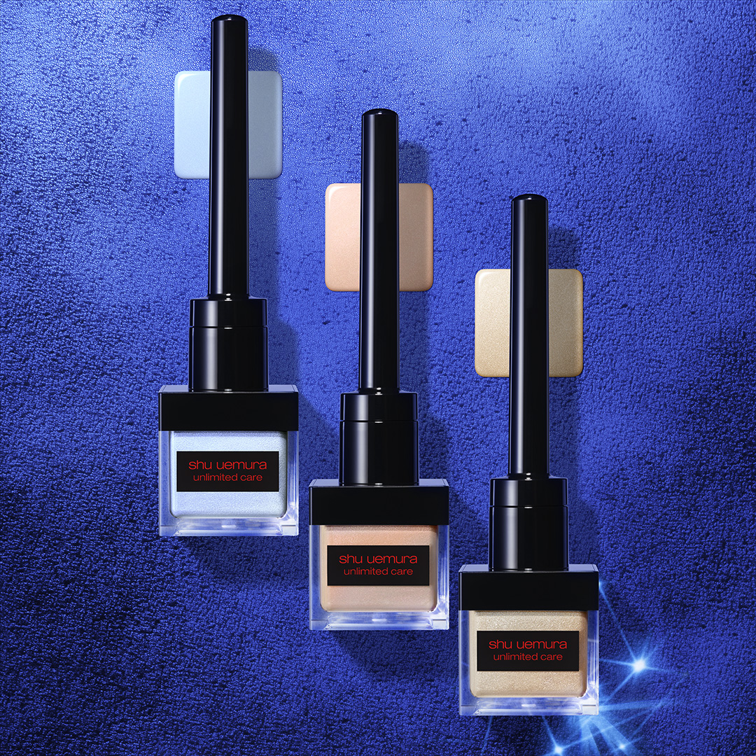 一筆で濡れ艶発光肌。オーロラパール*¹の色彩光学でリアルなトーンアップを叶えるナイアシンアミド高配合*²美容液ハイライター「アンリミテッド ケア ツヤ ドロップ」が新登場