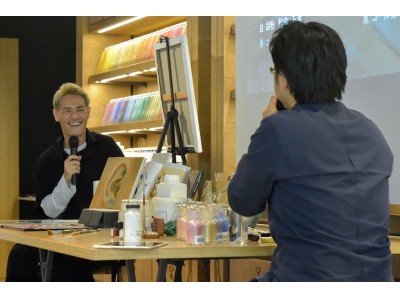 シュウ ウエムラ トップアーティスト uchiideと館長の岩泉氏によるトークイベント開催