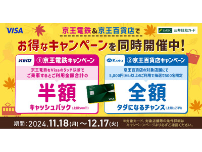 三井住友カード、「京王電鉄＆京王百貨店でお得なキャンペーン」を同時開催。