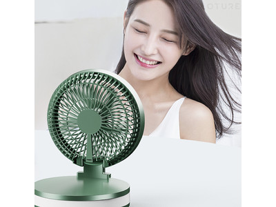 ★新商品★「JMK F06 Fan」アロマ香る折りたたみ式扇風機をGLOTURE.JPで販売開始【卓上/壁掛け/折りたたみ式/充電式/風量調節/ナイトライト/アプリ操作可能/アロマ/リラックス】