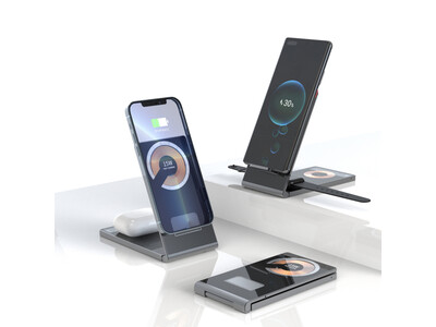 iPhone・Apple Watch・AirPodsを同時充電！超薄型なハイスペック充電スタンド「GeeCharge-X1」をガジェットストア「MODERN g」で販売開始