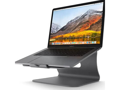 MacBookのデザインにマッチする洗練されたラップトップスタンド・姿勢を改善し首や肩の負担を軽減する「Ergon-Reach」をガジェットストア「MODERN g」で販売開始