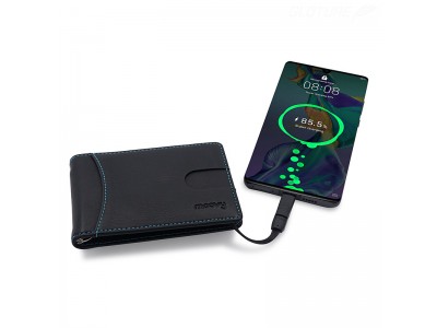 モバイルバッテリーが合体したユニークな財布、iPhone／Android両対応の「Moovy Power Wallet」をGLOTURE.JPで販売開始