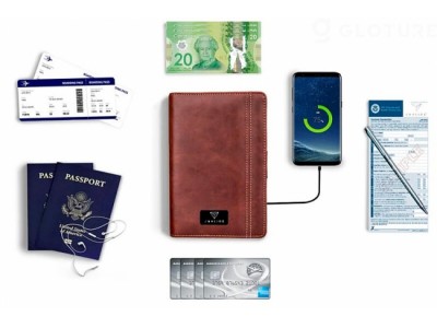 【入荷しました！】「iTravel Smart Wallet 2.0」大容量バッテリー内蔵の高性能な財布【スマートフォンのワイヤレス充電／身分証／イヤフォン収納】